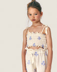 Mipounet - sandrine pant - ecru/blue