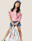 Mipounet - bonjour sweatshirt - orchid