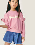 Mipounet - bonjour sweatshirt - orchid