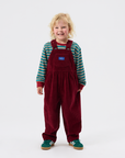 Goldie + Ace - sammy - corduroy overalls - burgundy