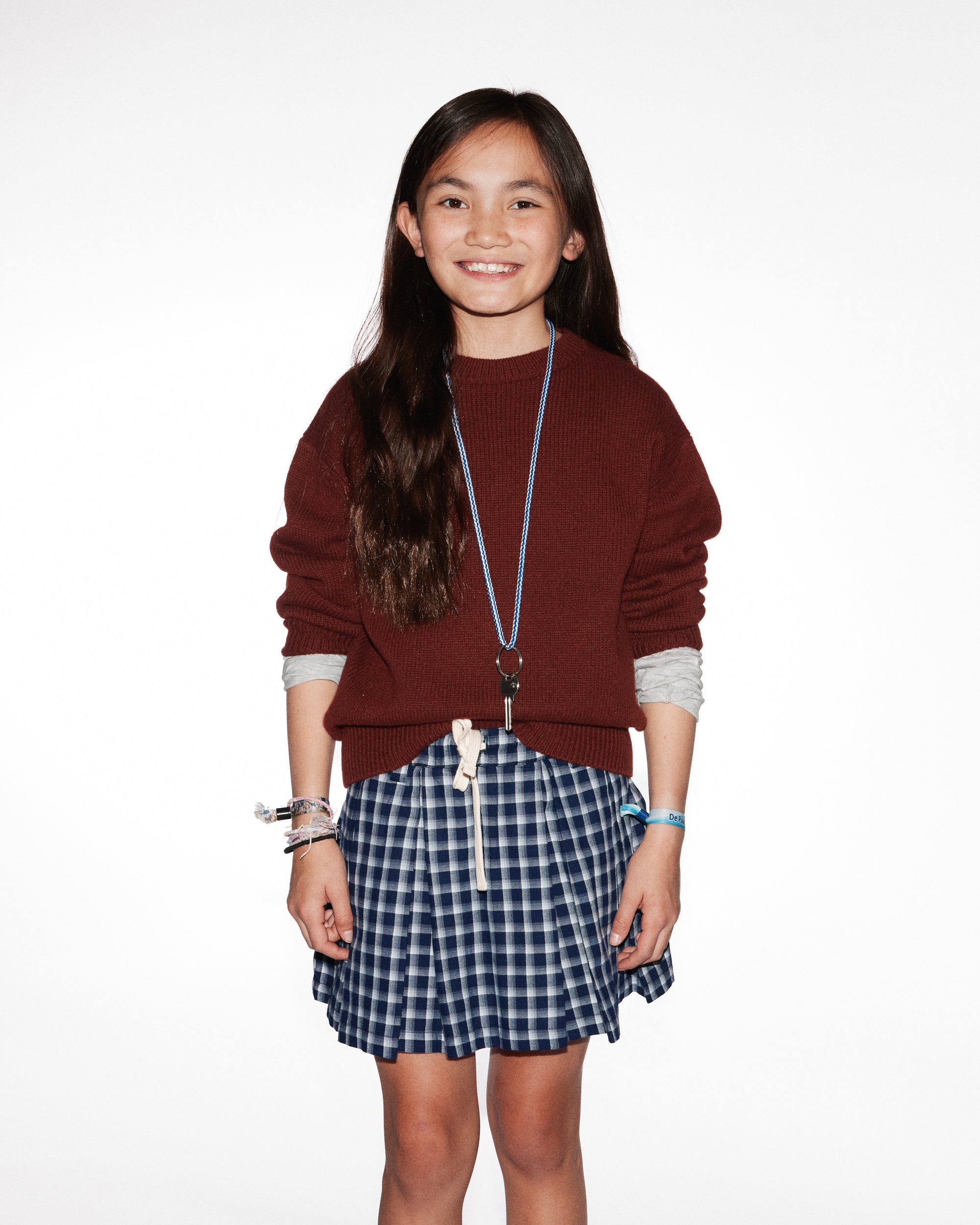 Maan - staff - merino wool sweater - ruby
