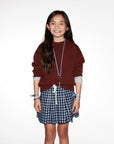Maan - staff - merino wool sweater - ruby