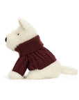 Jellycat - munro scottie dog with winter jumper
