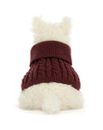Jellycat - munro scottie dog with winter jumper