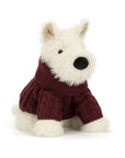 Jellycat - munro scottie dog with winter jumper