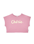 Mipounet - cherie crop t-shirt - pink