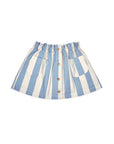 Mipounet - claude mini skirt - ecru/blue