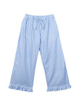 Mipounet - sia popelin pant - ecru/blue