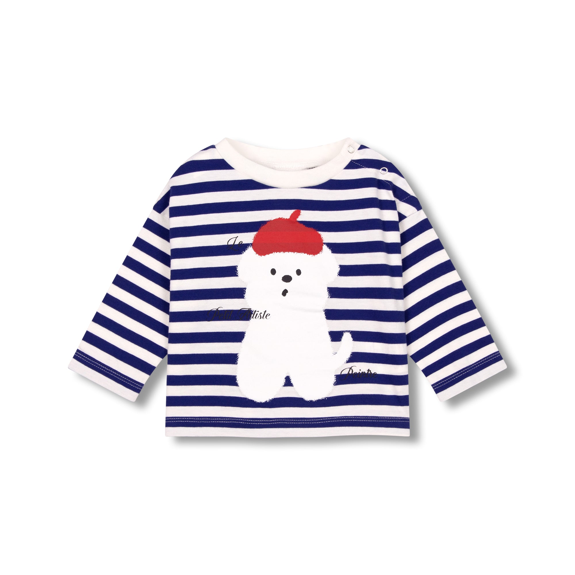 Wynken - baby - le petit artist stripe tee - ultramarine