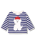 Wynken - baby - le petit artist stripe tee - ultramarine
