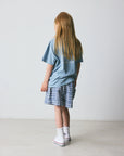 Brunobruno nation - nanna t-shirt - dusty blue skateboard