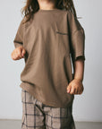 Brunobruno nation - nanna t-shirt - walnut noodles