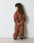 Brunobruno nation - norah sweatshirt - clove bordeau