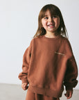 Brunobruno nation - norah sweatshirt - clove bordeau