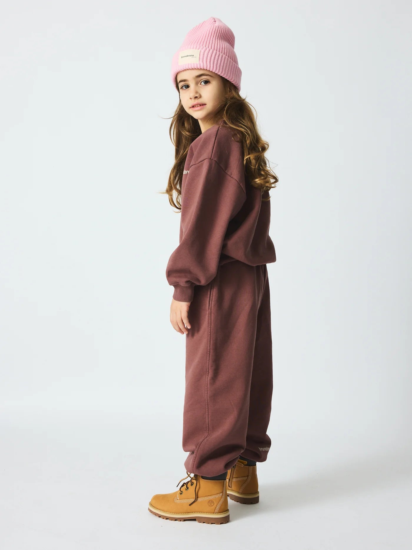 Brunobruno nation - norah sweatshirt - marron plum