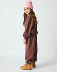 Brunobruno nation - norah sweatshirt - marron plum
