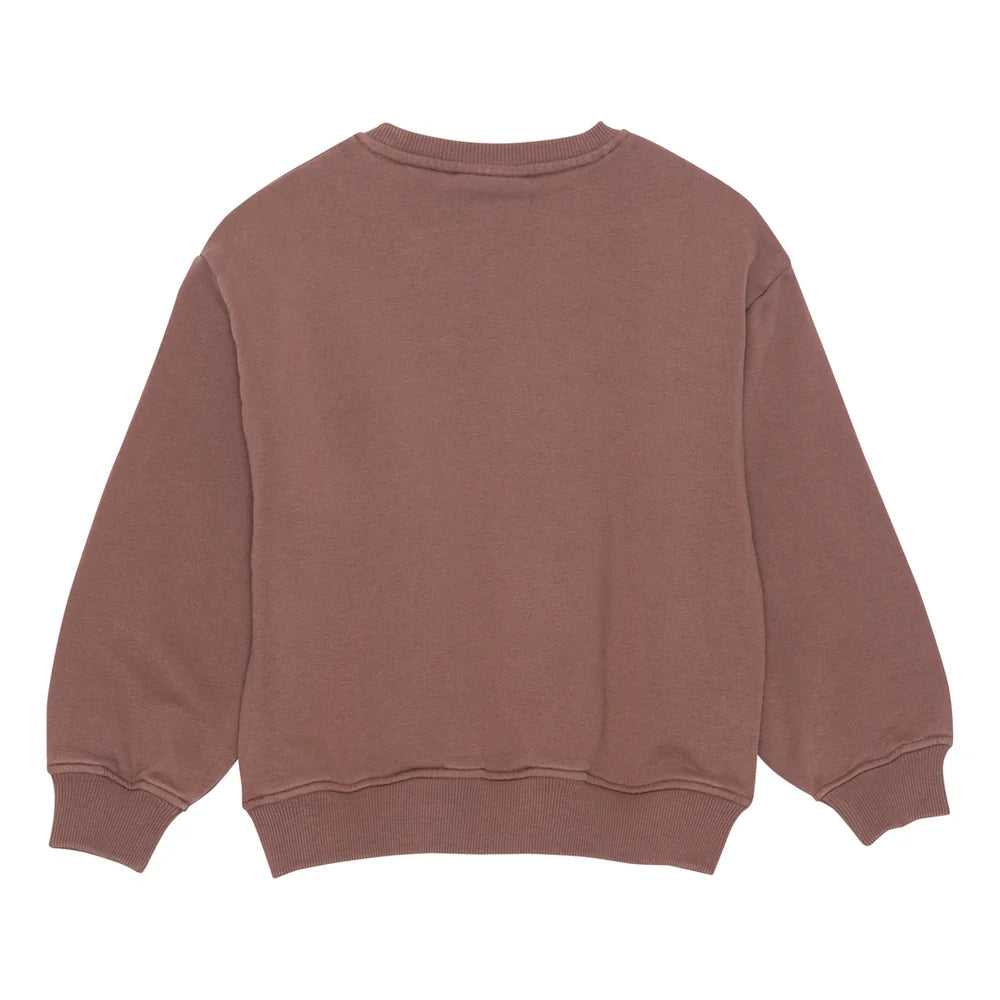 Brunobruno nation - norah sweatshirt - marron plum