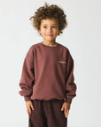 Brunobruno nation - norah sweatshirt - marron plum