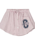 Charlie petite - Pem skirt - white/red stripes