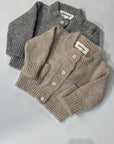 Pequeno tocon - 2061 - wool pocket cardigan - grey