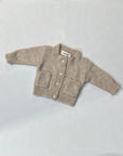 Pequeno tocon - 2061 - wool pocket cardigan - tan
