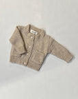 Pequeno tocon - 2061 - wool pocket cardigan - tan