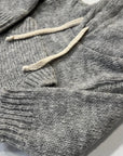 Pequeno tocon - 1075 - hooded wool sweater - grey