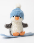 Jellycat - peanut penguin snowboarding