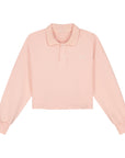 Charlie petite - pixy polo sweater - pink washed