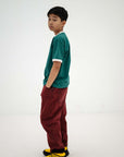 Repose ams - wide denim pants - ash plum