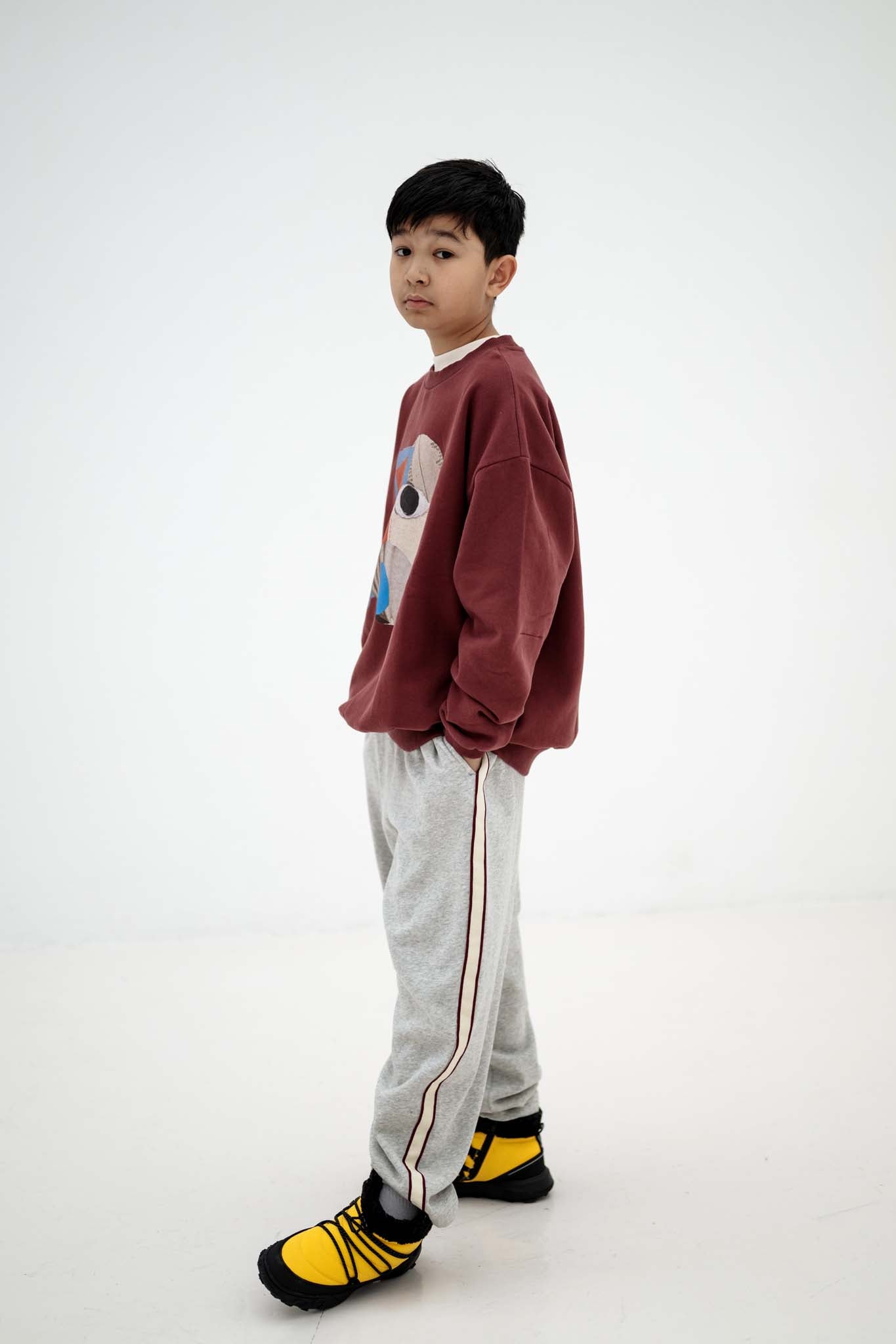 Repose ams - loose ease pants - light mixed grey