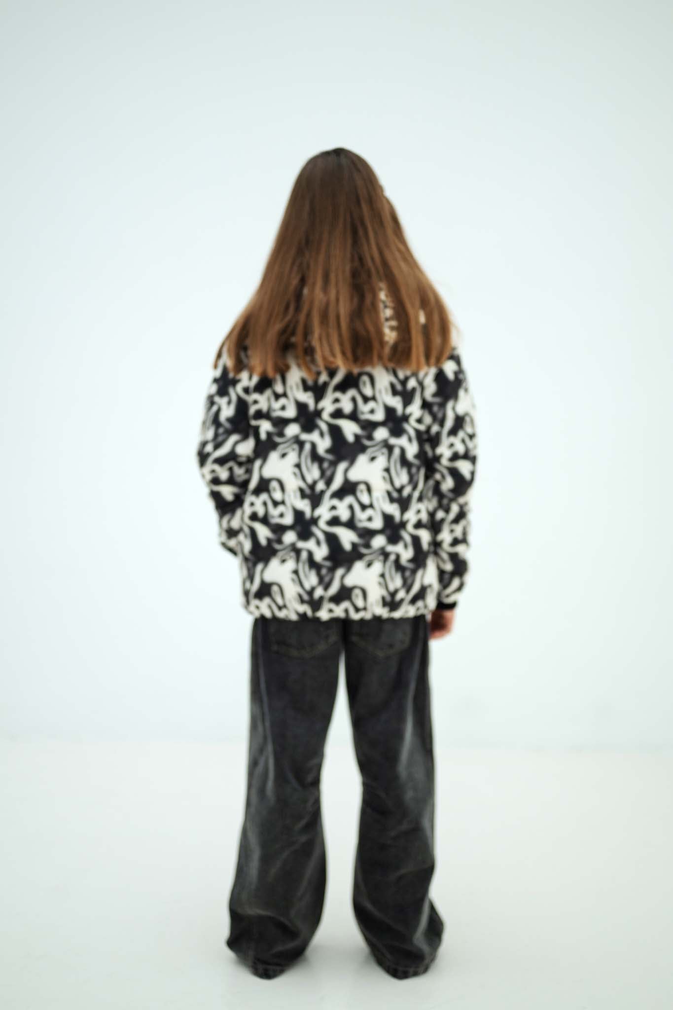 Repose ams - wide leg denim pants - slate grey