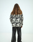 Repose ams - wide leg denim pants - slate grey