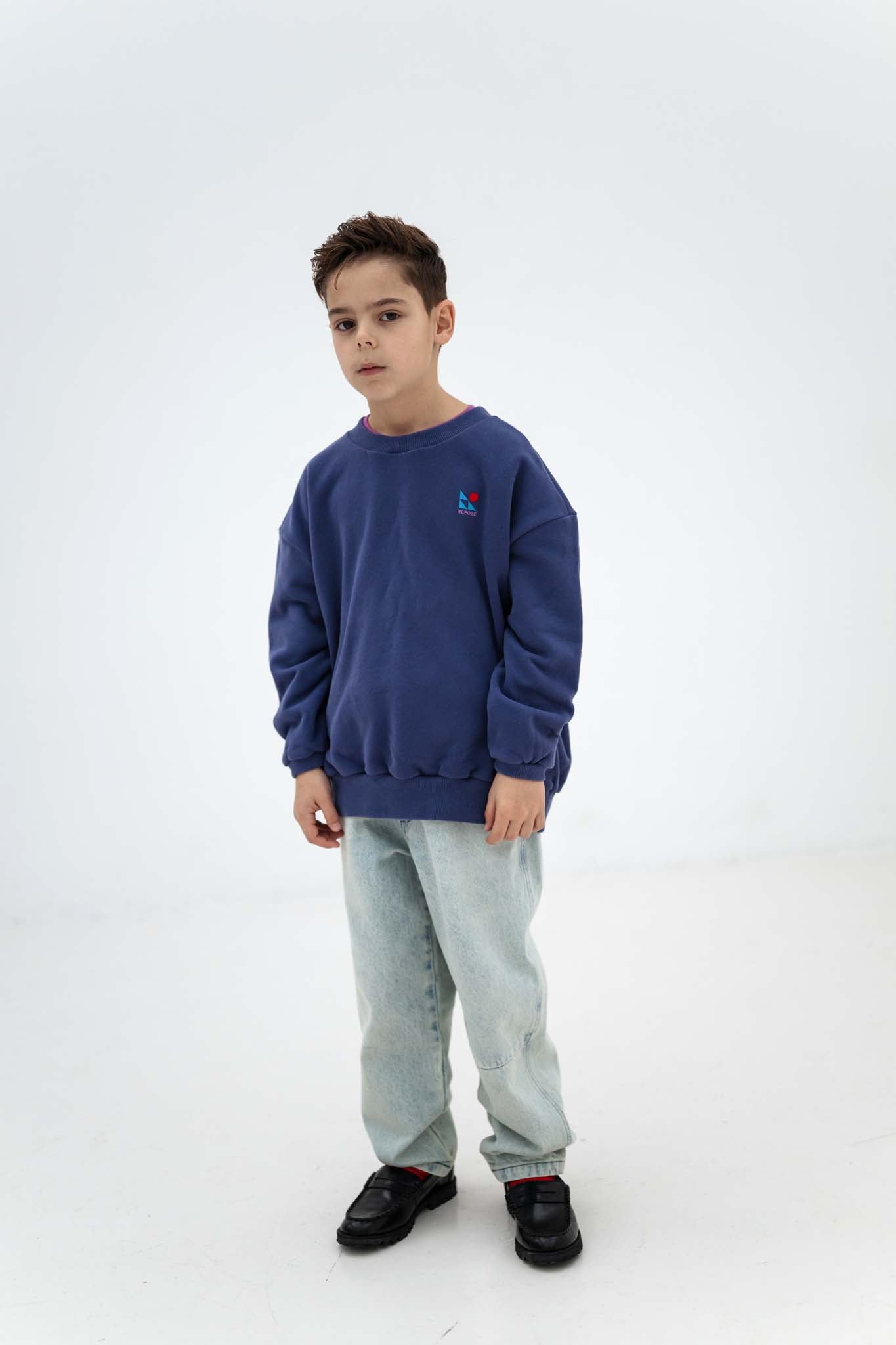 Repose ams - cozy drop sweatshirt - eclipse blue