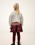 Repose ams - crop heart sweatshirt - light mixed grey