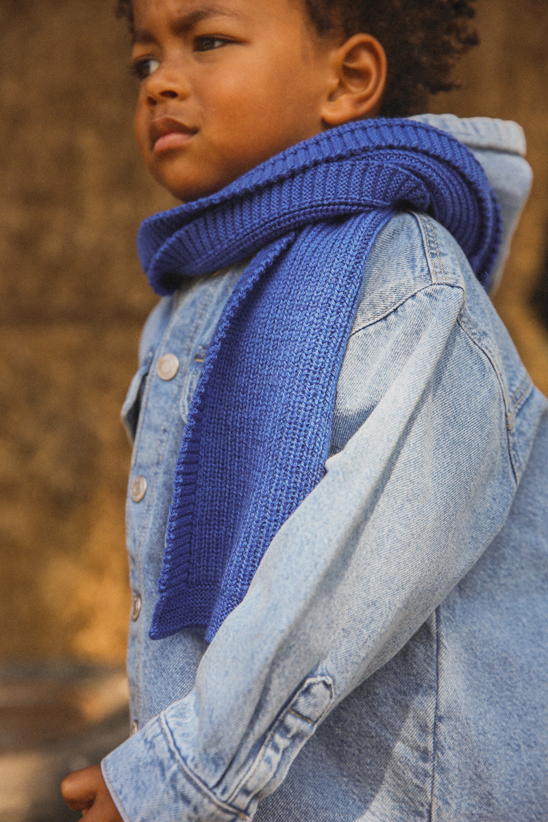 HVID - gustave scarf - cobalt blue