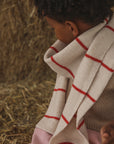 HVID - igor scarf - cream/red