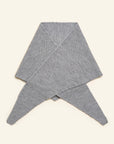 HVID - triangle scarf - josephina - grey melange