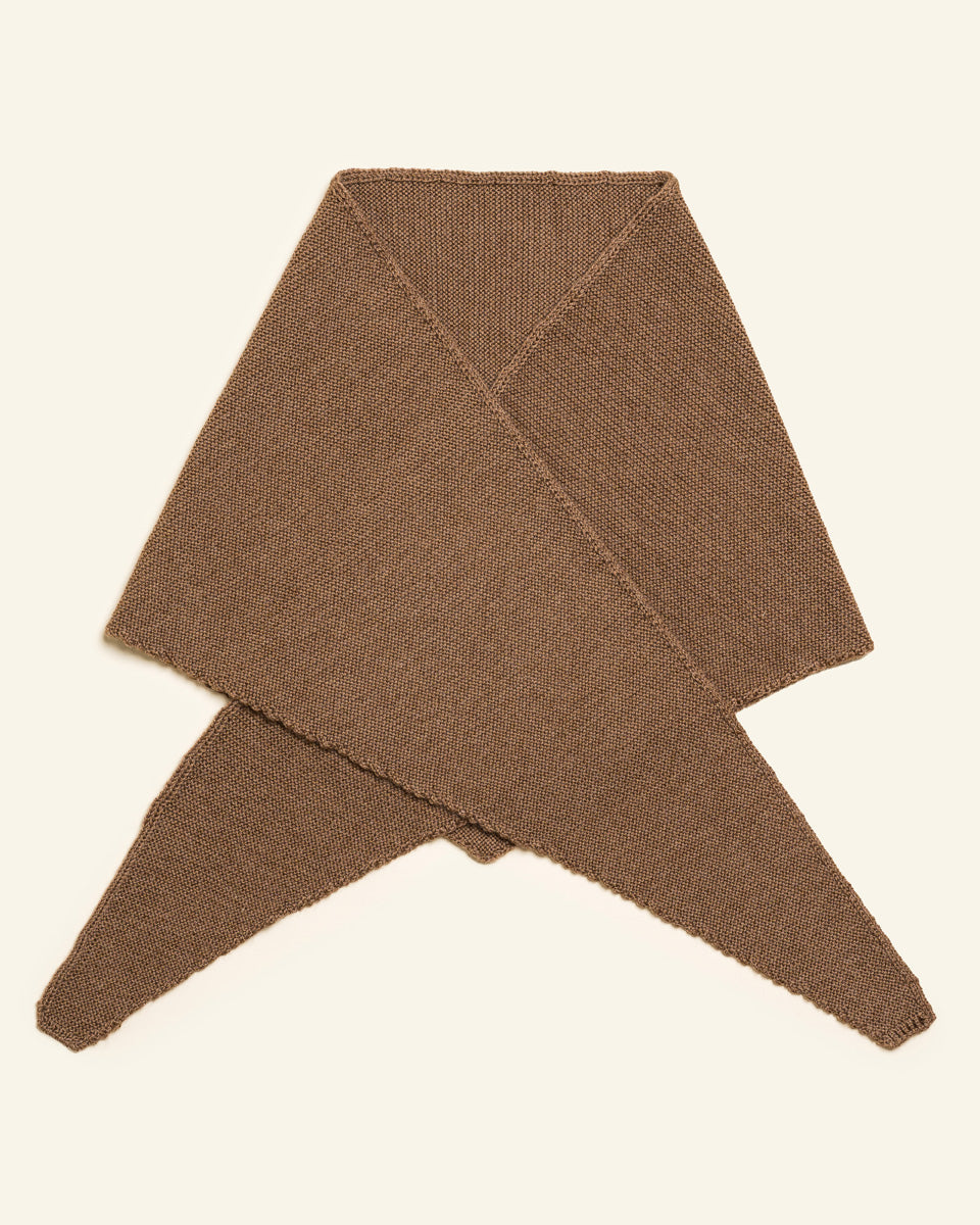 HVID - triangle scarf - josephina - mocha