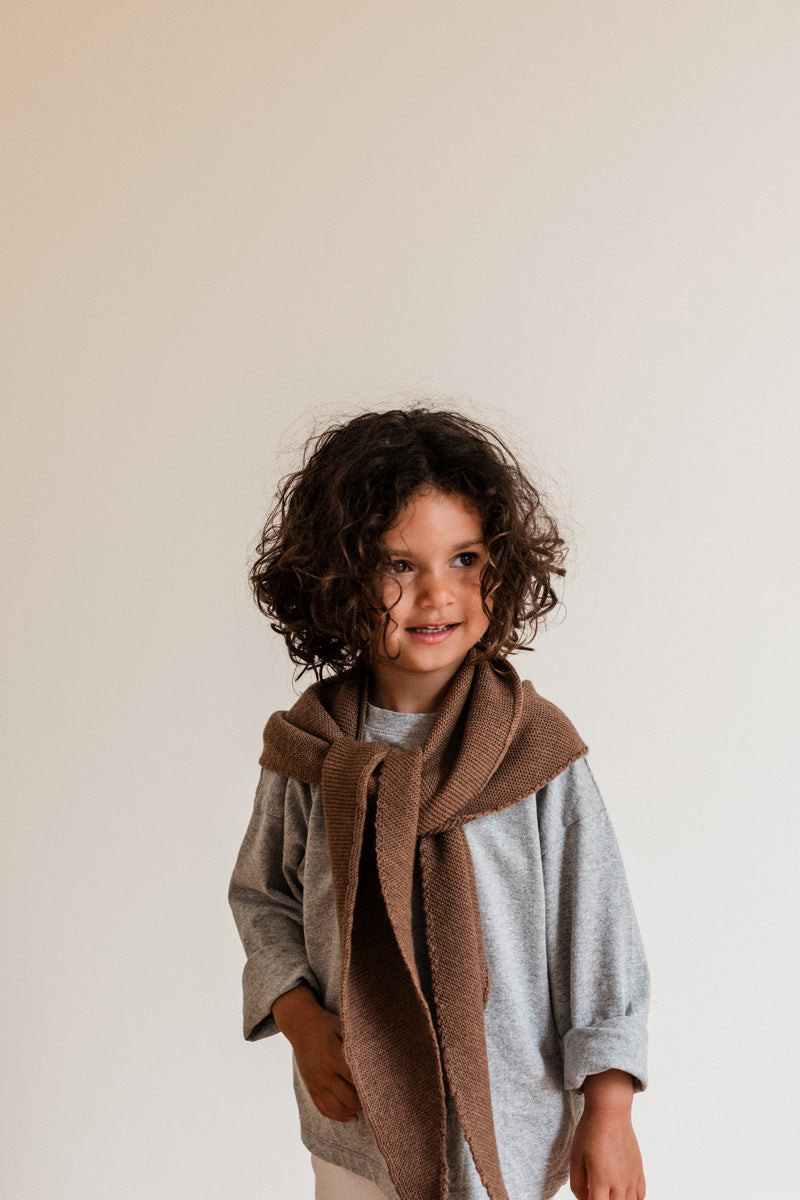 HVID - triangle scarf - josephina - mocha