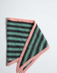 Indee - walking - stripe scarf - jade green