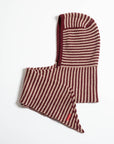 Indee - waoww - stripe scarf with hood - merlot red