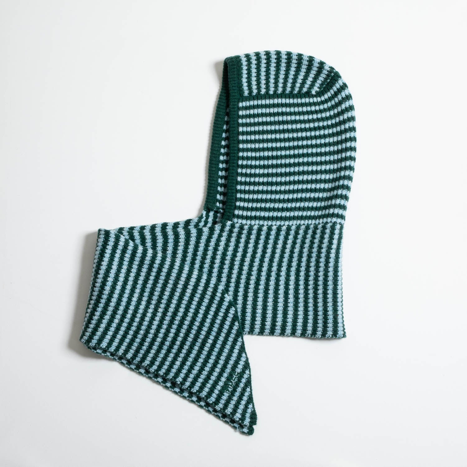 Indee - waoww - stripe scarf with hood - green