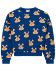 We are kids - tony - allover rabbits sweatshirt - blue
