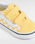 Vans - old skool - toddler - check yellow