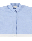 Morley - Xirena - sakka sleeveless cropped shirt - blue
