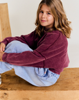 AO76 - American outfitters - ivy sweatshirt - bordeaux