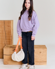 AO76 - American outfitters - lys sweatshirt - purple ash