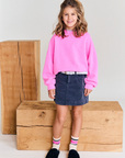 AO76 - American outfitters - violetta sweatshirt - fluo pink