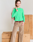 AO76 - American outfitters - amvi t-shirt - fluo green